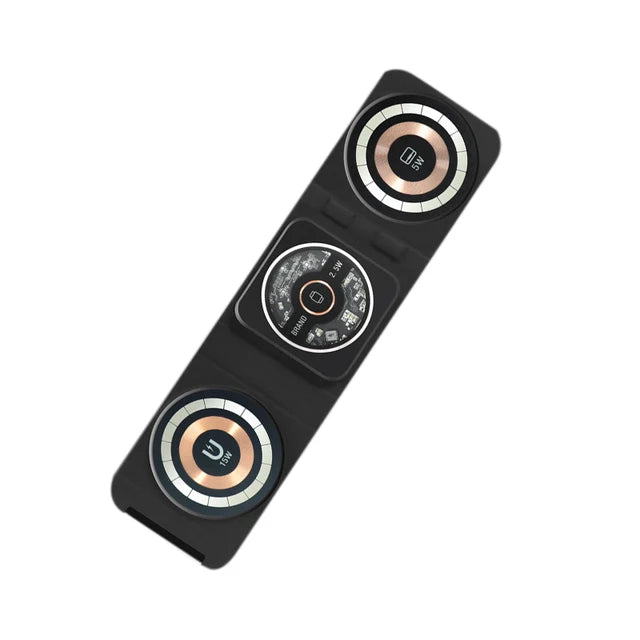 3-in-1 Magnetic Multi-function Charger Folding Wireless Charger for Xiaomi Apple Phone Headset Watch Airpods Charger