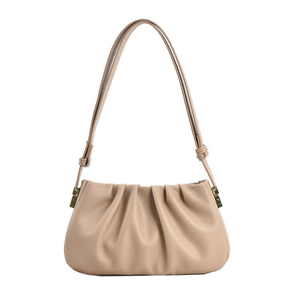 Vintage Cloud Women Shoulder Bag PU Leather Crossbody Bags New Autumn Winter Female Under Arm Bag Fashion Solid Purse Bags