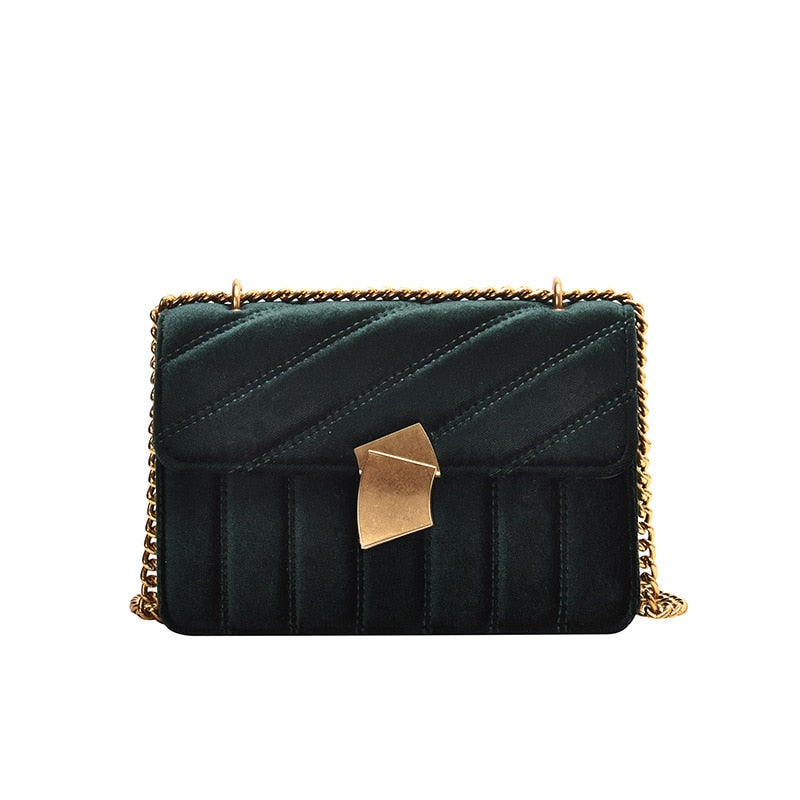 Luxury Handbags Women Bags Designer Shoulder Vintage Velvet Chain Evening Clutch Bag Messenger Crossbody Bags For Women
