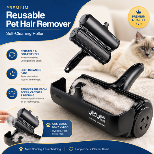 ChomChom Roller Pet Hair Remover – Black Classic