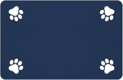 Pet Feeding Mat-Absorbent - Navy Blue