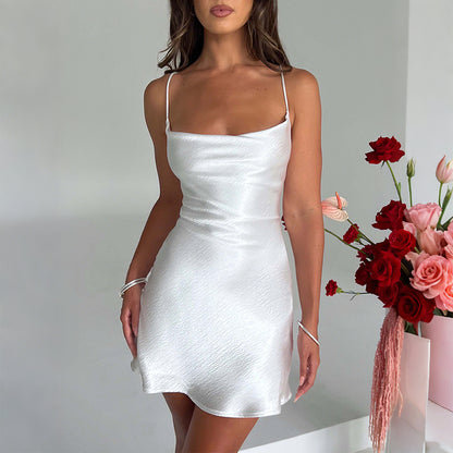 Short Dress Backless Women's Dress