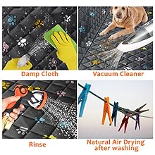 Dog Car Seat Cover for Pets -Colorful (Size: Standard - 54" Length)