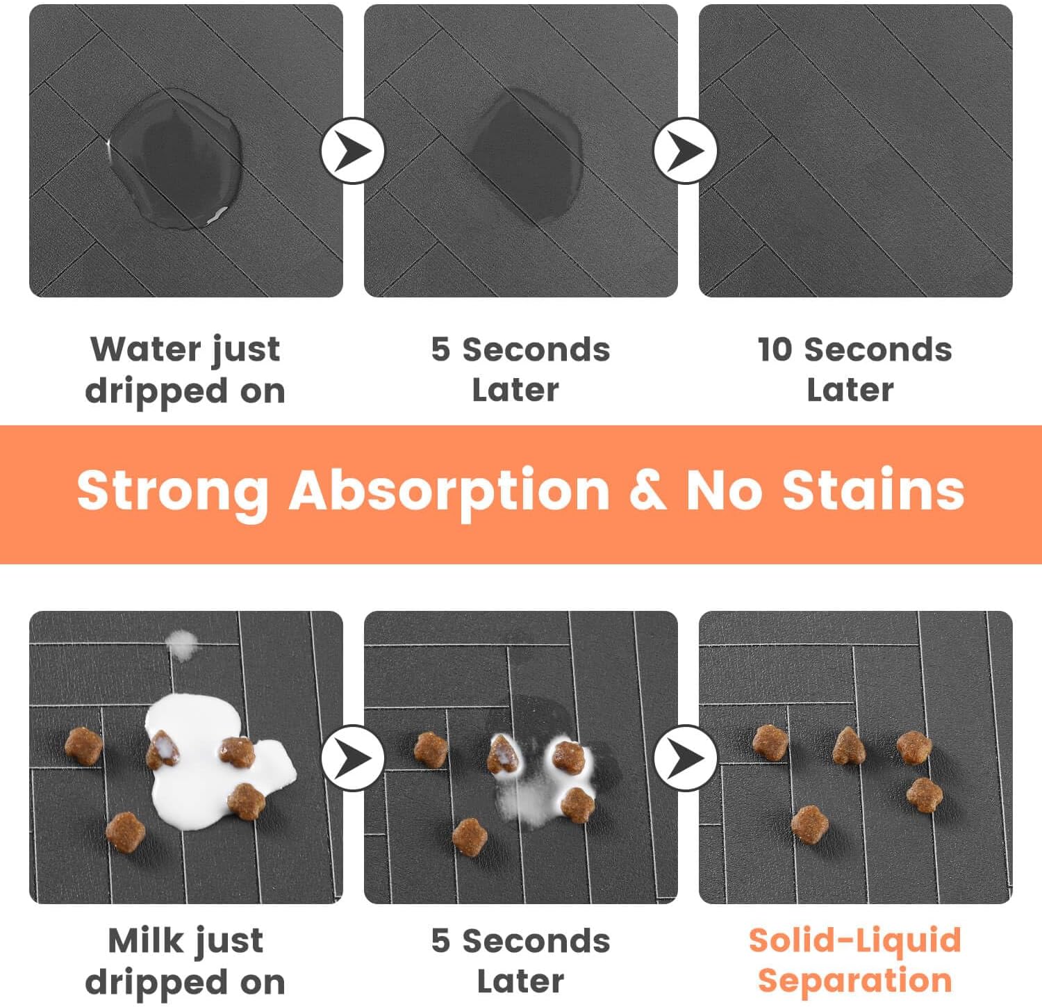 Pet Feeding Mat - Beige feature