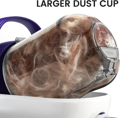 Pet Grooming Vacuum with Clipper & Nail Grinder – Purple