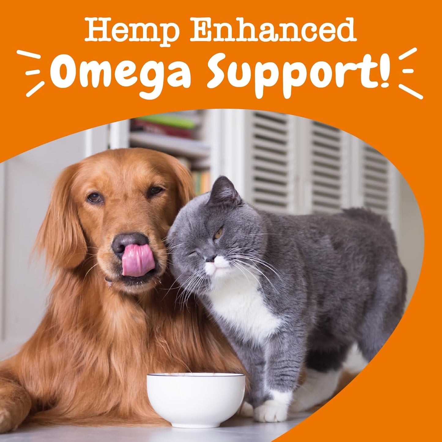 Salmon Omega Oil + Hemp for Dogs and Cats — Wild Alaskan Salmon & Hemp Seed Oil Blend (32 Fl Oz