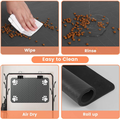 Pet Feeding Mat - Blue size guide