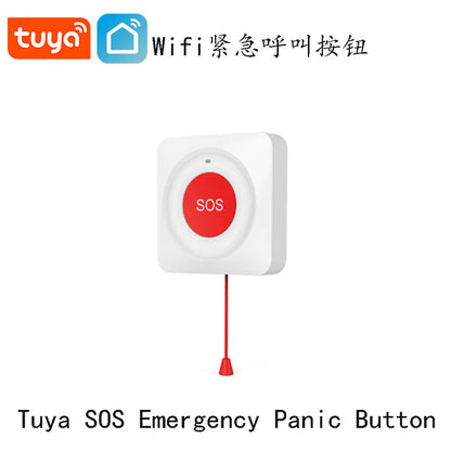 Smart SOS Alarm WiFi One-Button Caller APP Remote Hospital Nursing Home Emergency Button