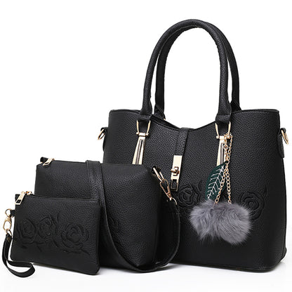 3pcs Leather Bags Handbags Women Famous Brand Shoulder Bag Female Casual Tote Women Messenger Bag Set Bolsas