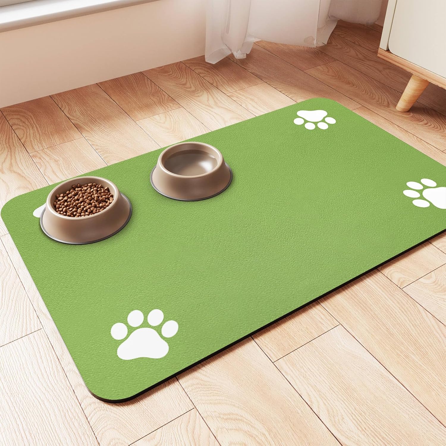 Pet Feeding Mat - Lime Green main