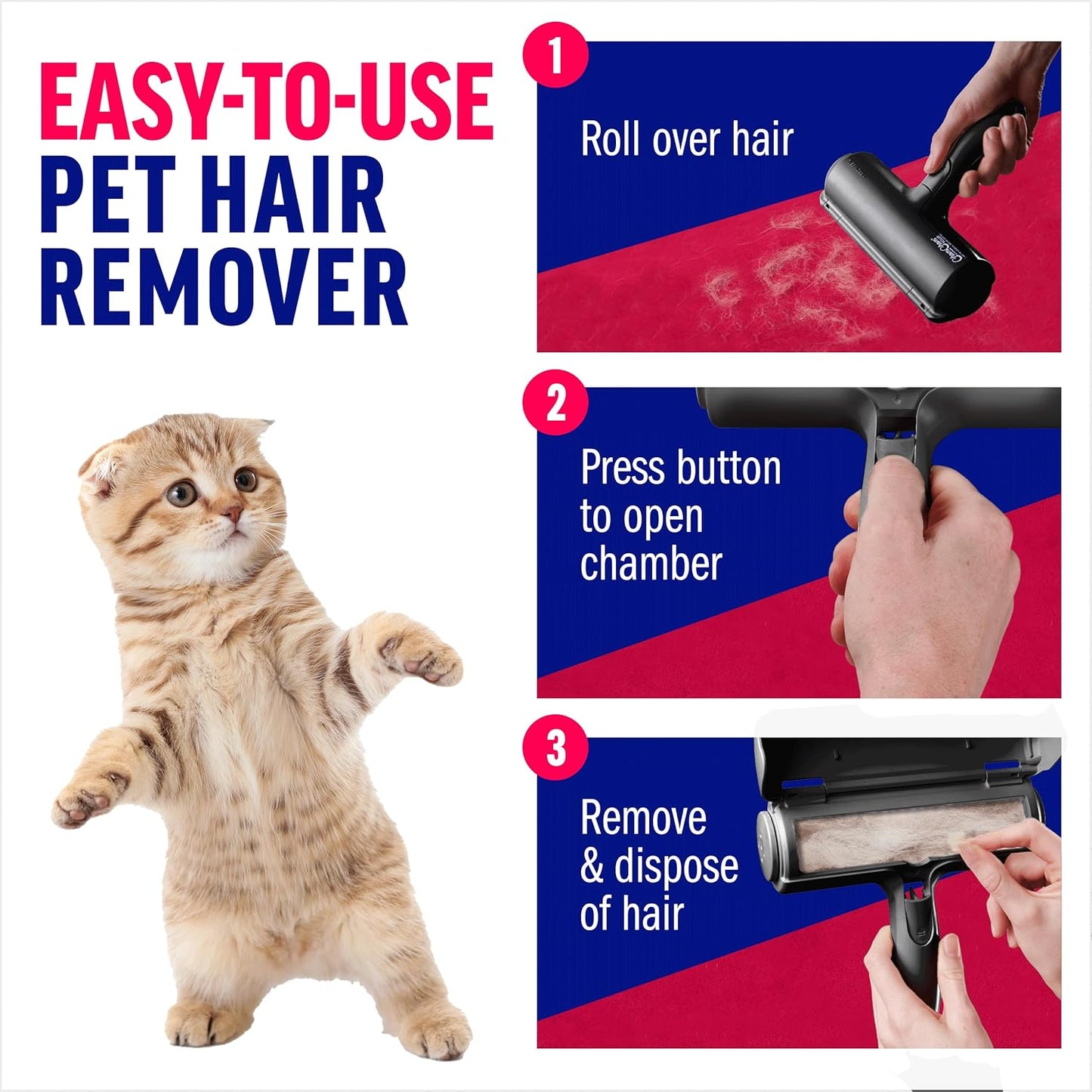 ChomChom Roller Pet Hair Remover – Black Classic