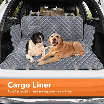 Dog Car Seat Cover for Pets -Gray (Size: Standard - 54" Length)