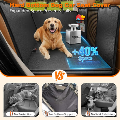 Dog Car Seat Cover for Pets - Black (Size: Standard - 54" Length)