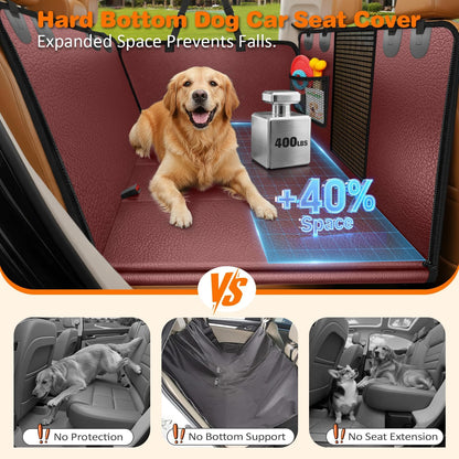 Dog Car Seat Cover for Pets - Red (Size: Standard - 54" Length)