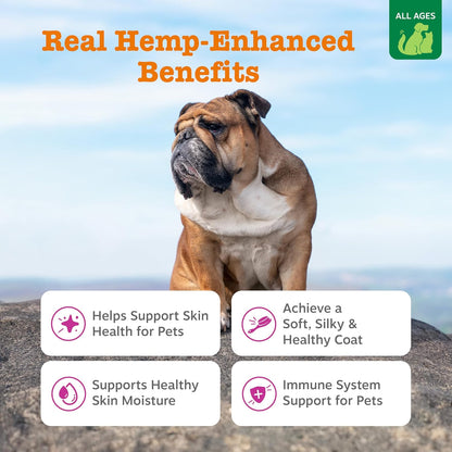 Salmon Omega Oil + Hemp for Dogs and Cats — Wild Alaskan Salmon & Hemp Seed Oil Blend (32 Fl Oz