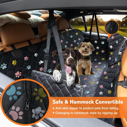 Dog Car Seat Cover for Pets -Colorful (Size: Standard - 54" Length)
