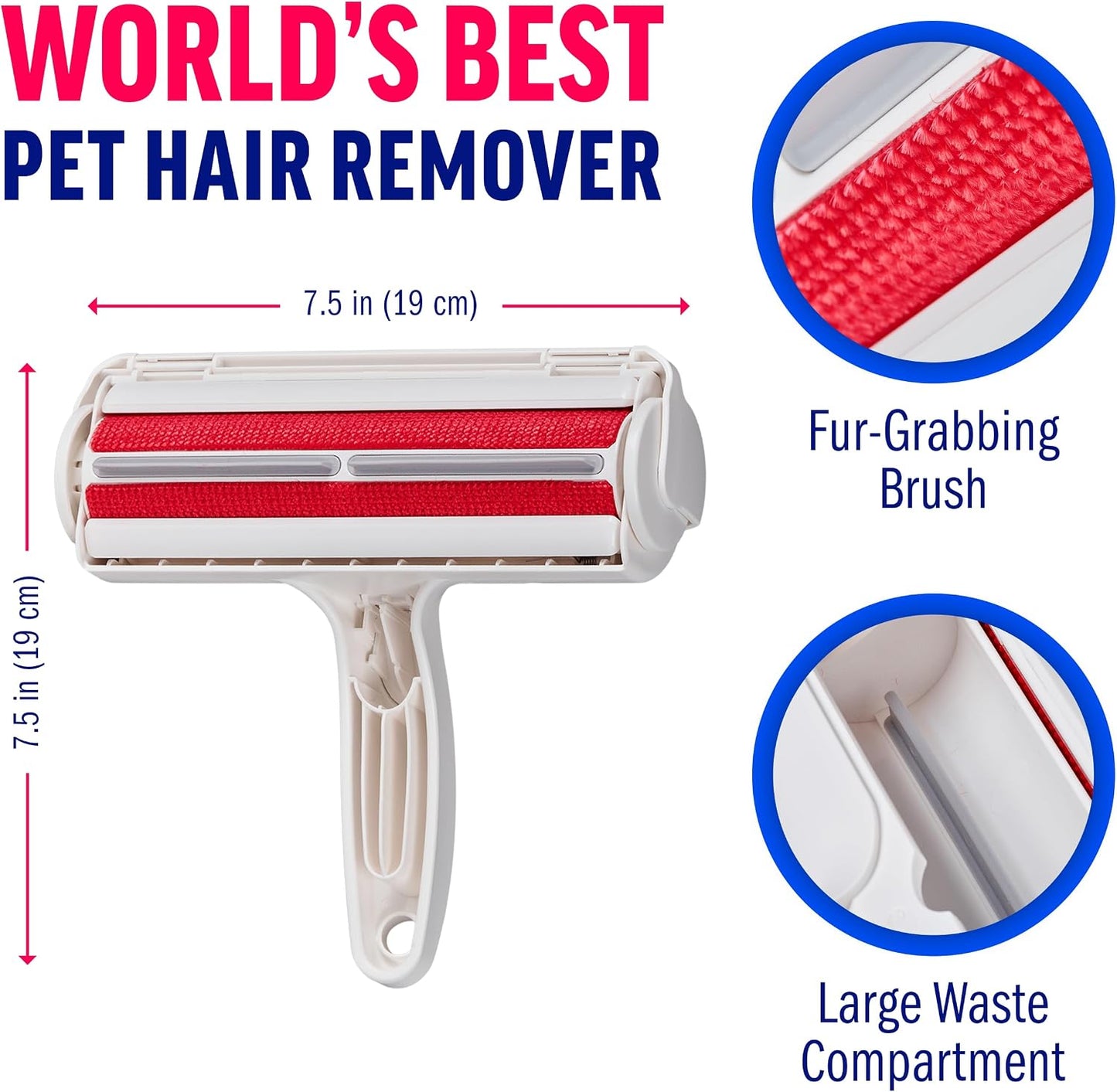 ChomChom Roller Pet Hair Remover – White
