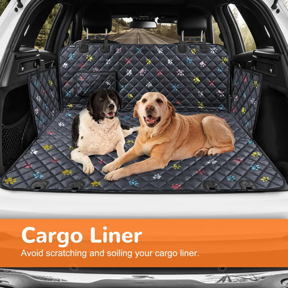 Dog Car Seat Cover for Pets -Colorful (Size: Standard - 54" Length)