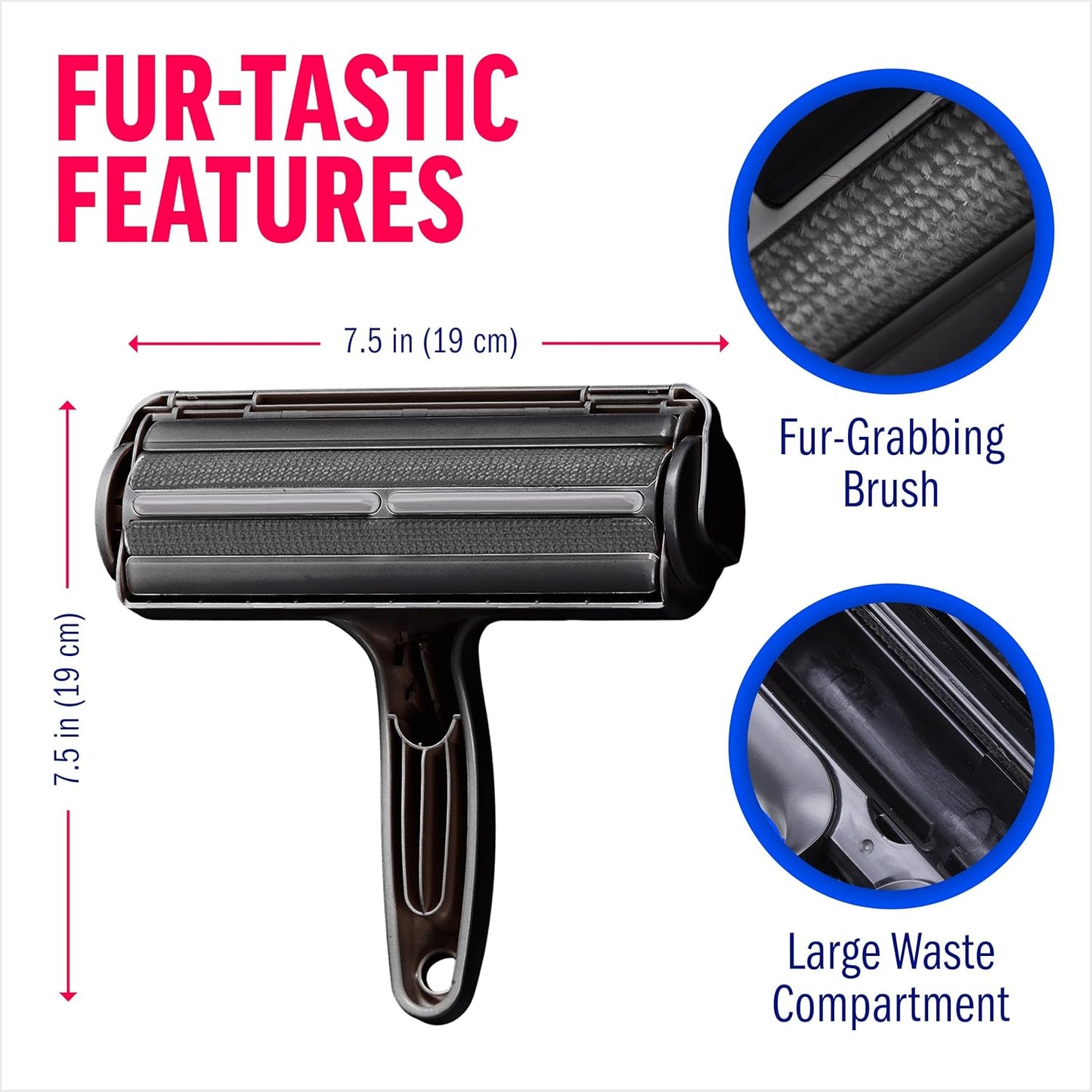 ChomChom Roller Pet Hair Remover – Black Classic