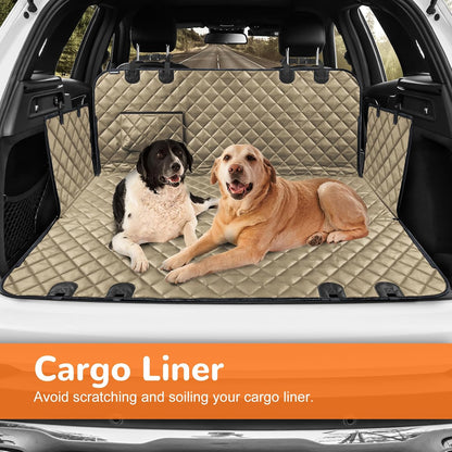 Dog Car Seat Cover for Pets - Light Brown (Size: Standard - 54" Length)