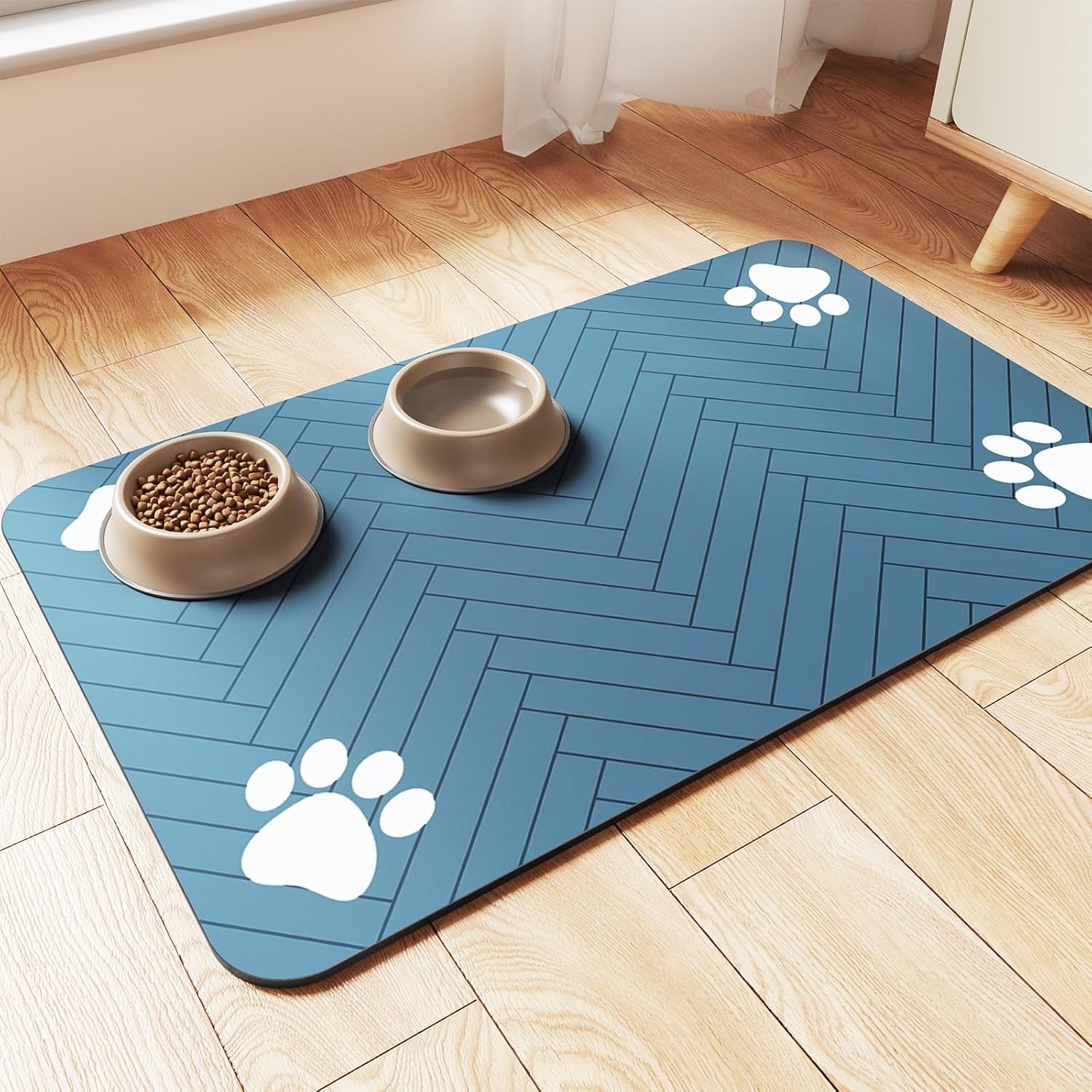 Pet Feeding Mat - Blue main
