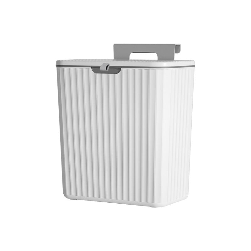 Kitchen Garbage Can Hanging Household With Cover Cabinet Door Wall-Mounted Food Waste Canister Hanging Bathroom Toilet