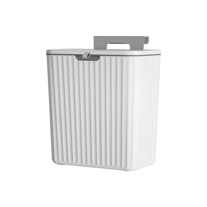 Kitchen Garbage Can Hanging Household With Cover Cabinet Door Wall-Mounted Food Waste Canister Hanging Bathroom Toilet