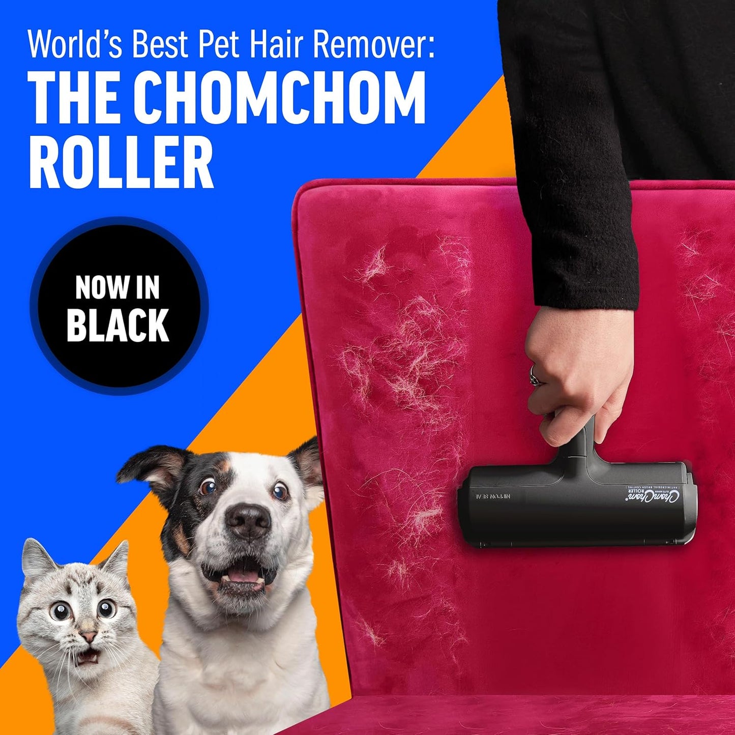 ChomChom Roller Pet Hair Remover – Black Classic