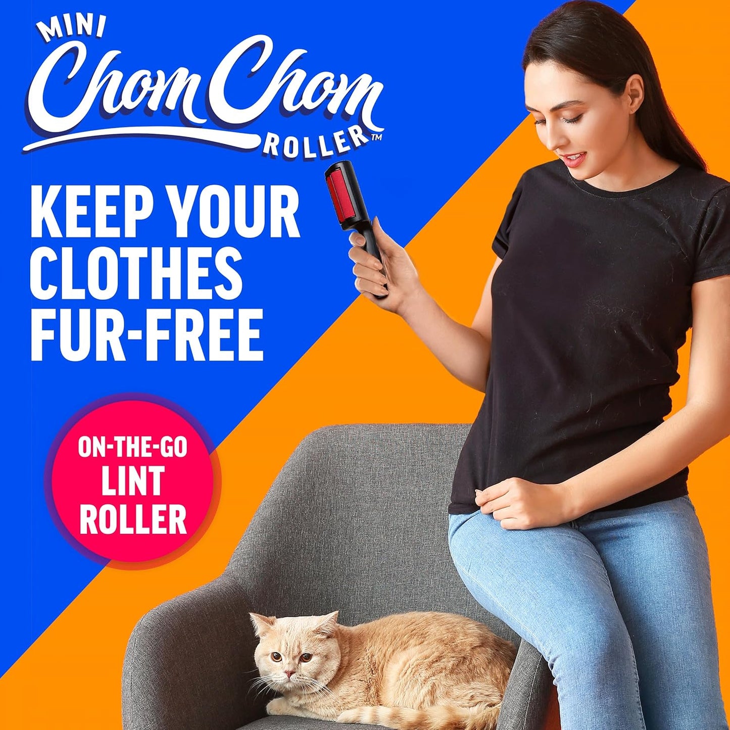 ChomChom Roller Pet Hair Remover – Black Matte