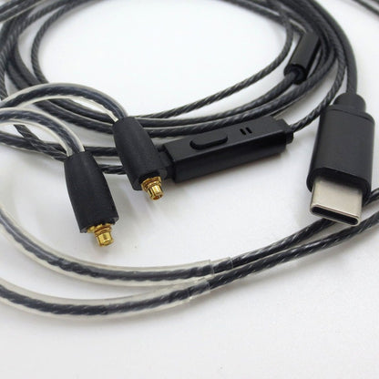 Type-C with microphone and tuning MMCX interface SE215 SE535 Shure headphone plug and unplug cable
