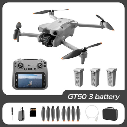 Drone with Screen HD Aerial Photography Brushless Obstacle Avoidance ESC Quadrcopter Toy Aircraft