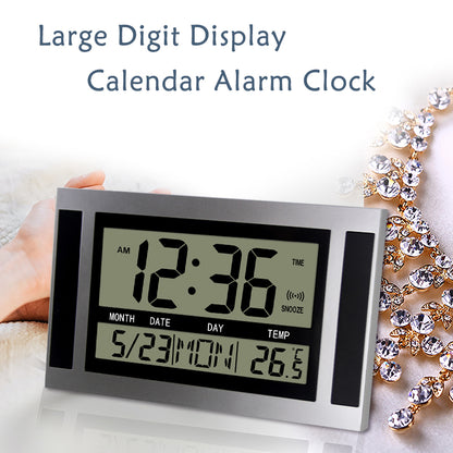 Large Screen Ultra Silent Electronic Alarm Clock Desktop Electronic Clock