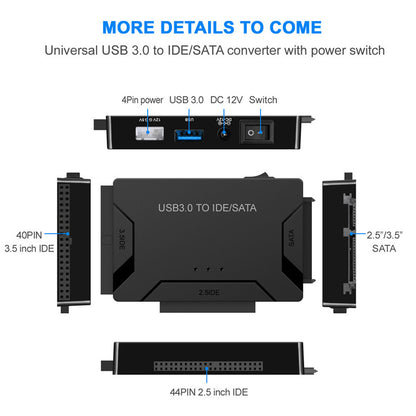 USB Easy Drive Cable SATA Easy Drive Cable USB 3.0 One to Three USB 3.0 to SATA/ide