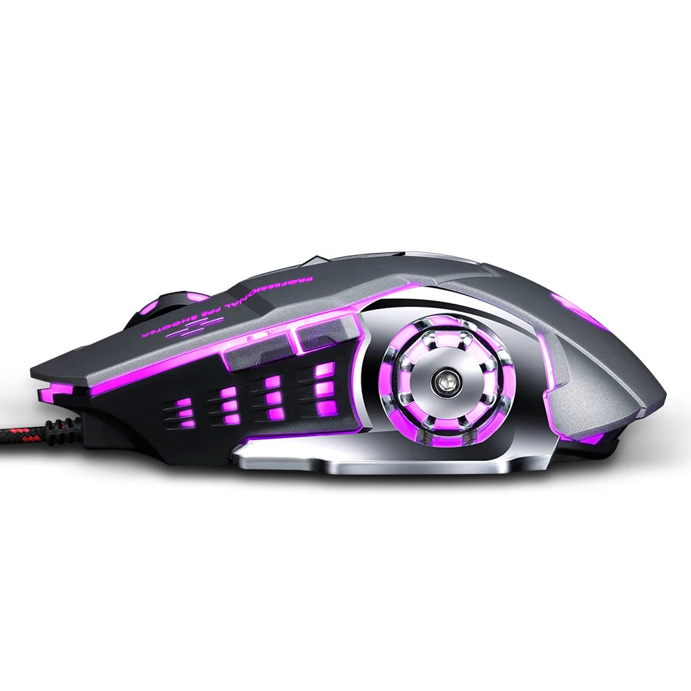 Pro Gamer Gaming Mouse 8D 3200DPI Adjustable Wired Optical LED Computer Mice USB Cable Silent Mouse for laptop PC
