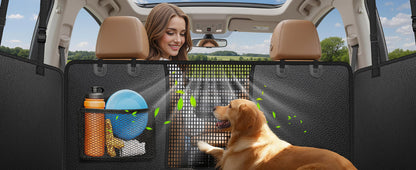 Dog Car Seat Cover for Pets - Black (Size: Standard - 54" Length)