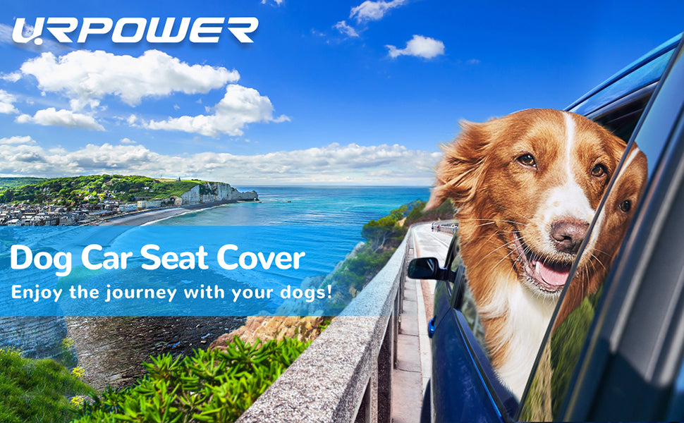 Dog Car Seat Cover for Pets - Khaki (Size: Standard - 54" Length)
